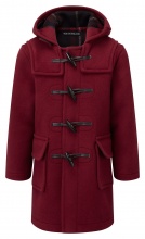 7-9 years Children Classic Duffle Coat Burgundy 7-9 years
