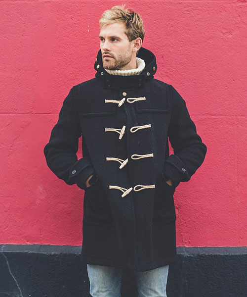 Classic men`s duffle coat