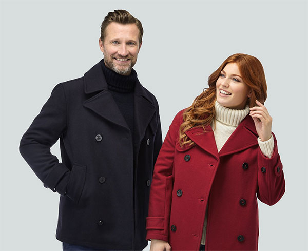 Men’s and women’s Pea coat