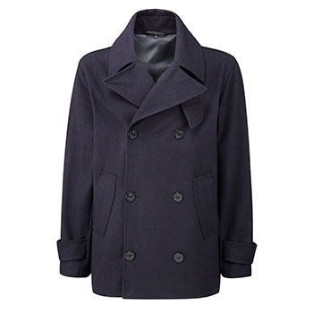 Montgomery Lined Pea coat Navy