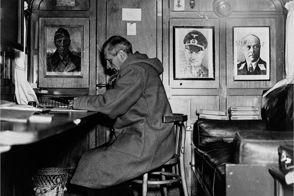 Bernard Law Montgomery in a Duffle Coat