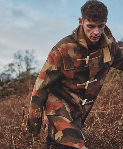 Autumn men’s duffle coat