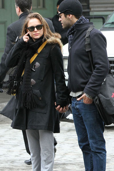 Natalie Portman in a Duffle Coat