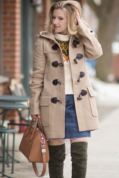 Women's bag and duffle coat