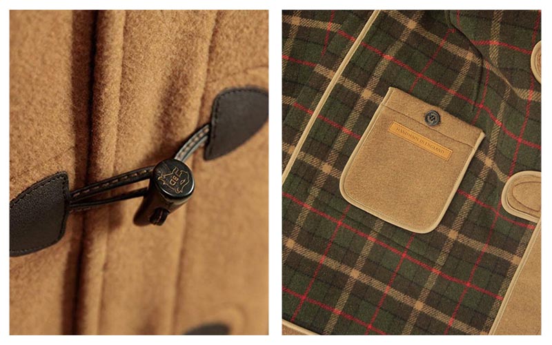Details of the coat British Duffle