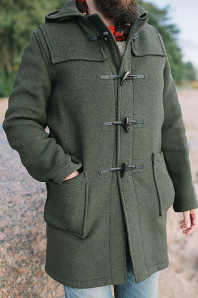 Pockets of modern duffle coat